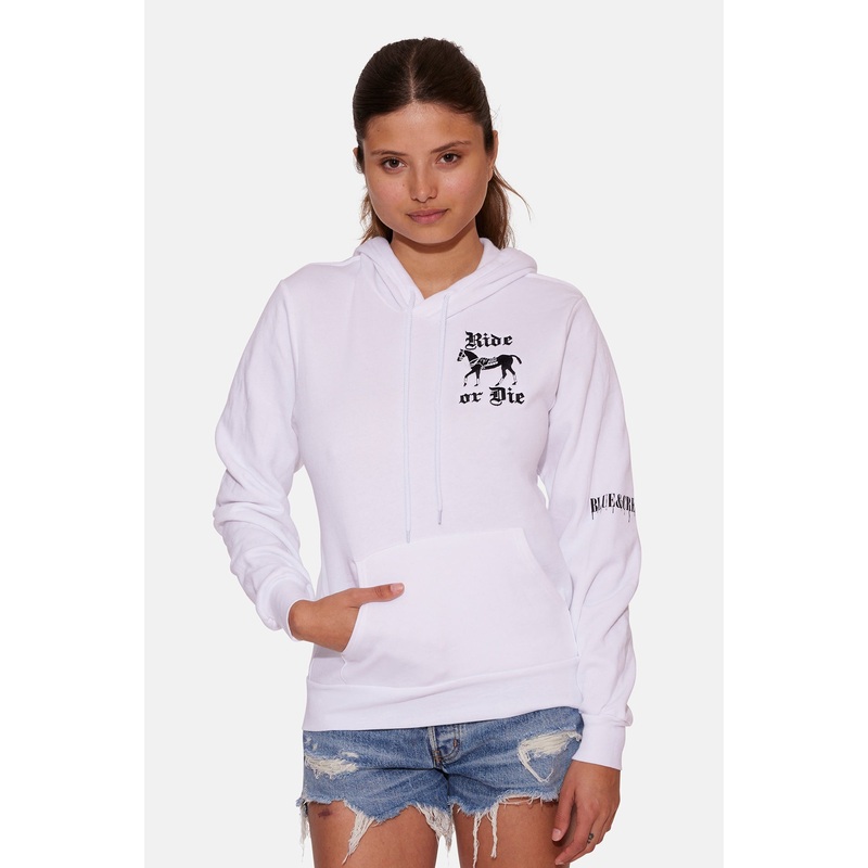 White Wellington Ride or Die Hoodie