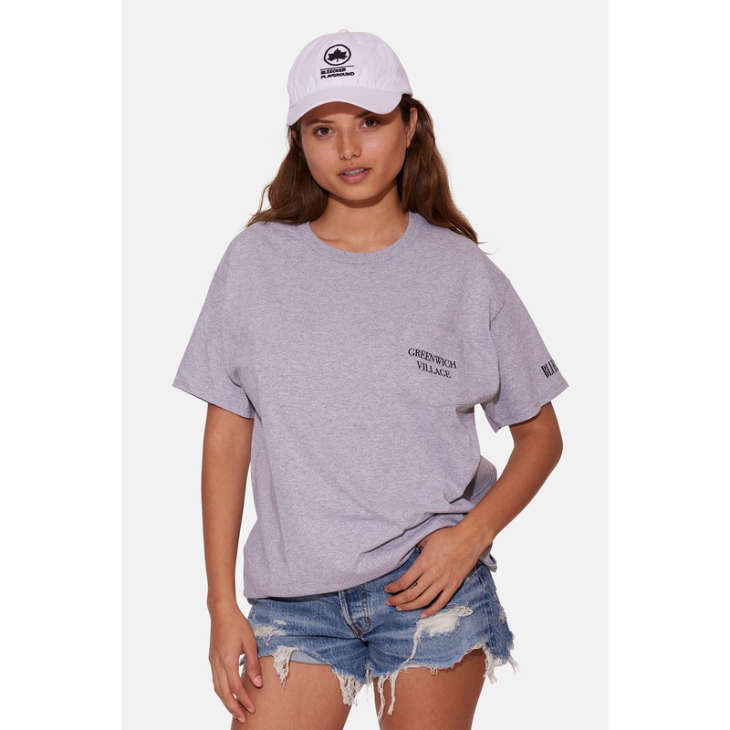 Women’s Greenwich Village Pocket Tee Grey