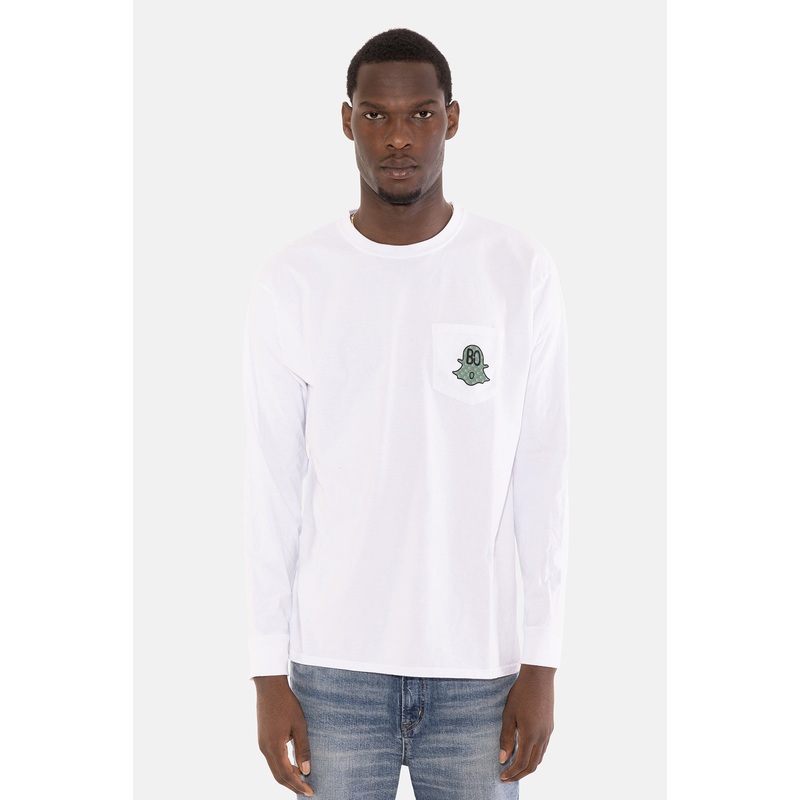 BC Ghost Pocket Long Sleeve White