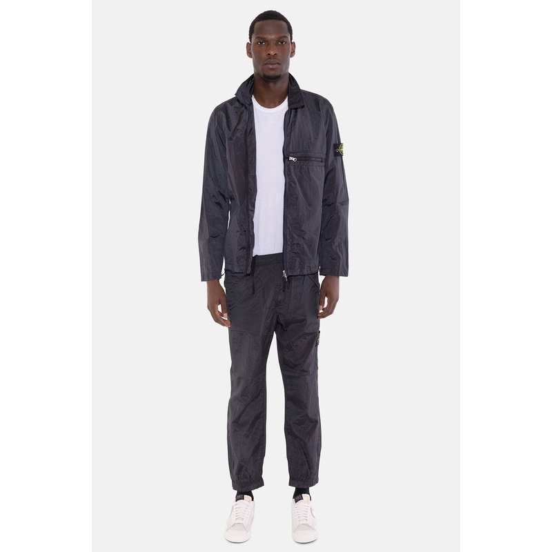 ECONYL Nylon Metal Loose Trousers Charcoal