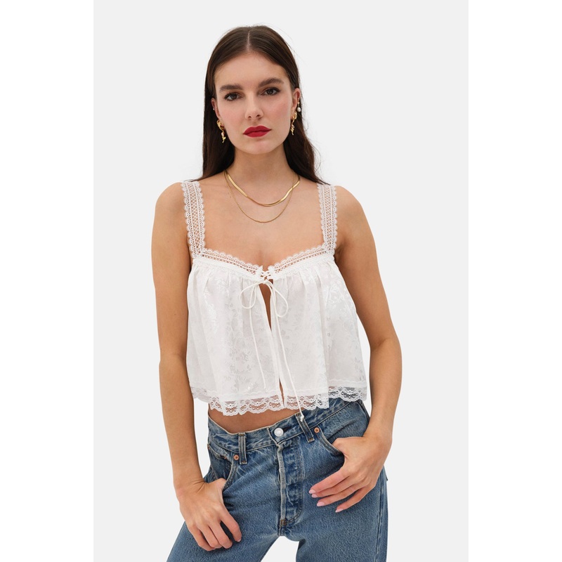 Elise Top White|XXS|XS|S|M