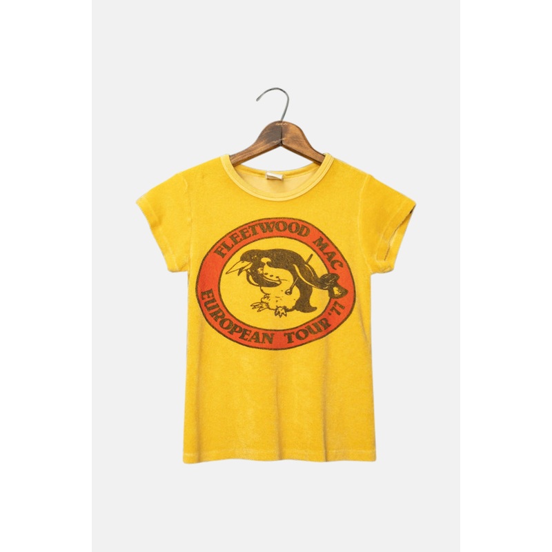 Fleetwood Mac ’77 Terrycloth Shrunken Tee Lemon