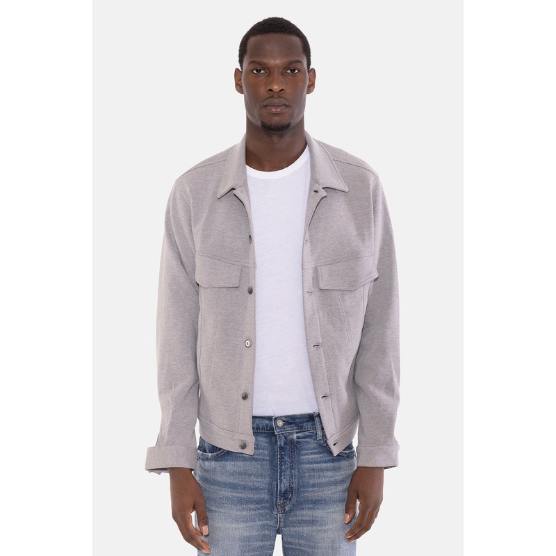Mad Pique Trucker Jacket Grey Heather