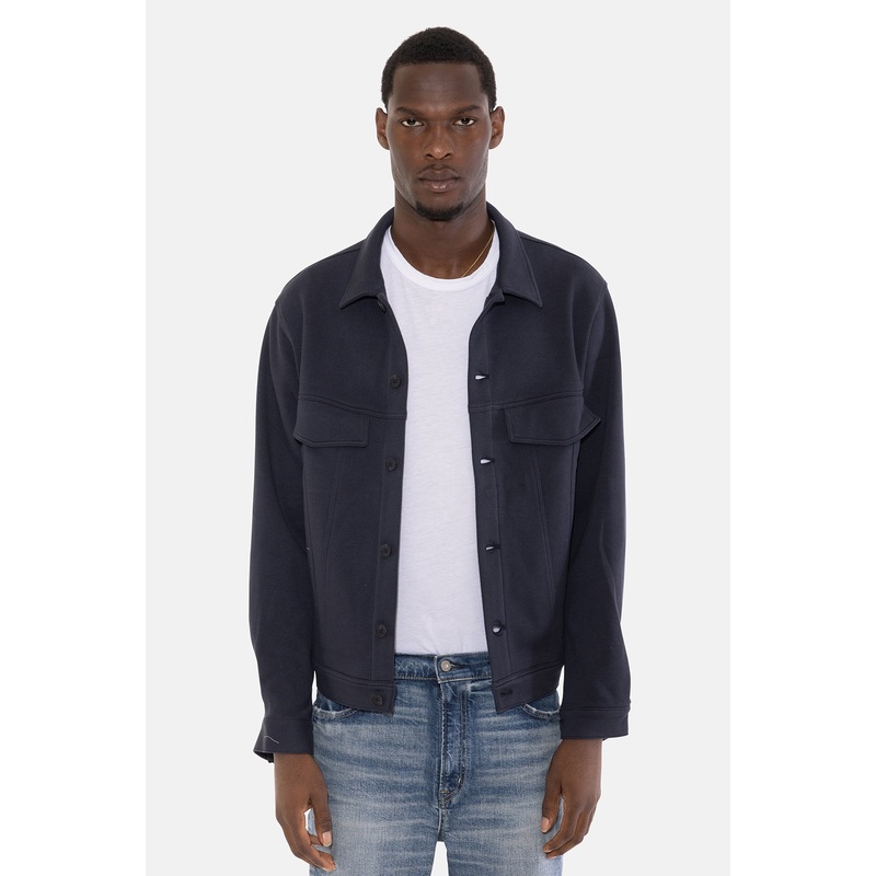 Mad Pique Trucker Jacket Navy|S|M|L|XL|XXL