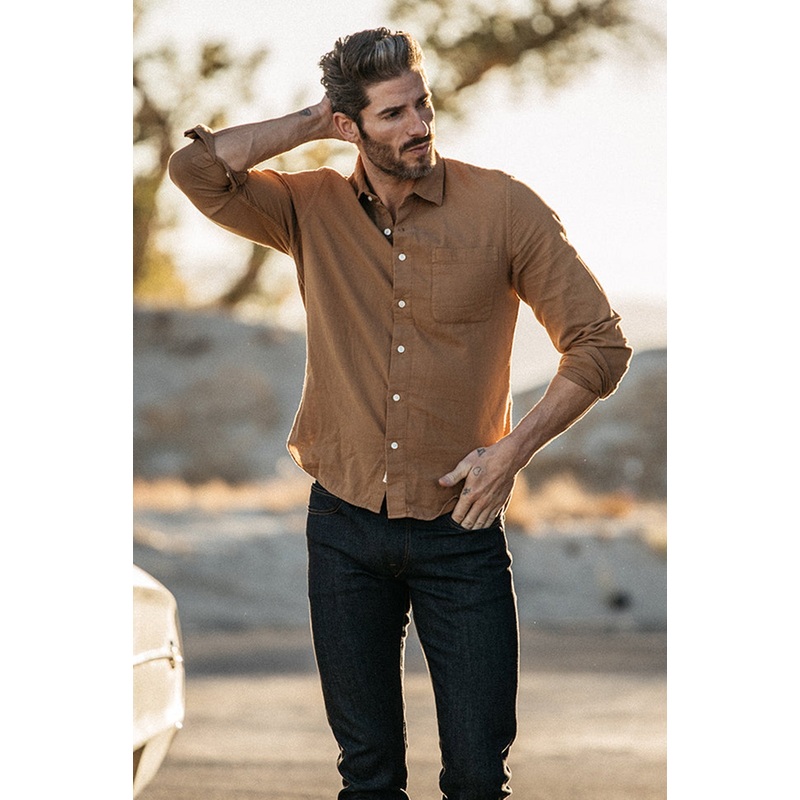 Ripper Double Gauze Shirt Camel