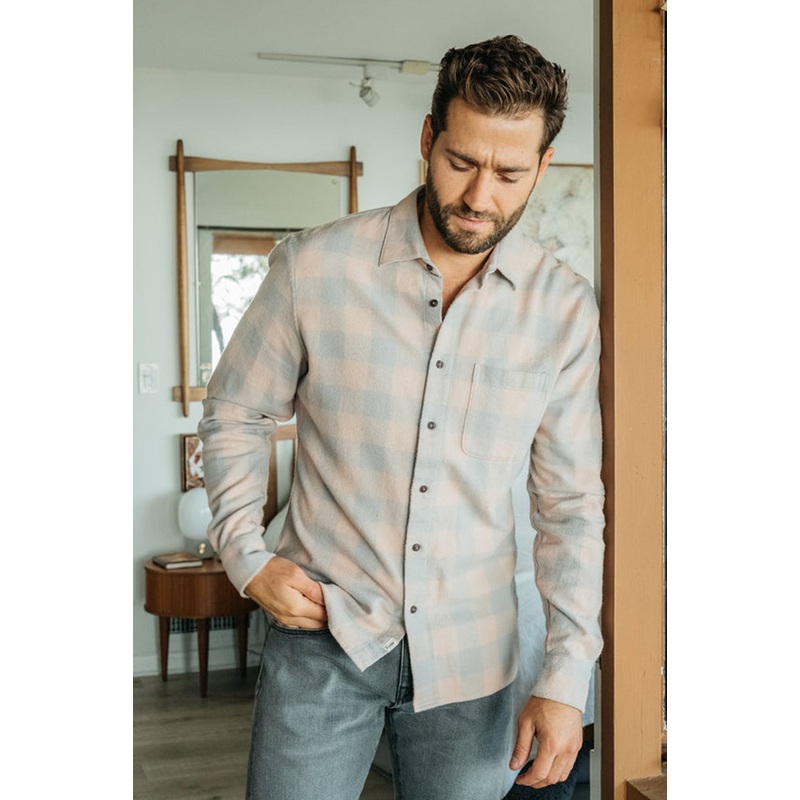 Ripper Plaid Shirt Pink Gray|S|M|L|XL|XXL
