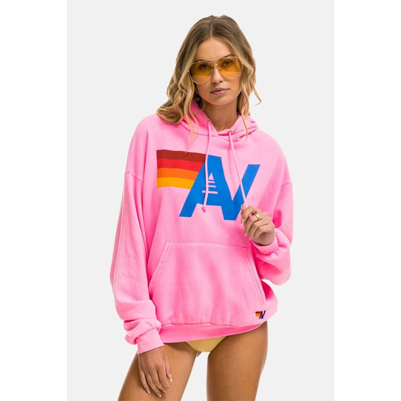 Women’s Logo Relaxed Hoodie Neon Pink