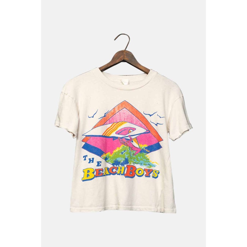 Beach Boys ’84 Celebration Crop Tee Vintage White