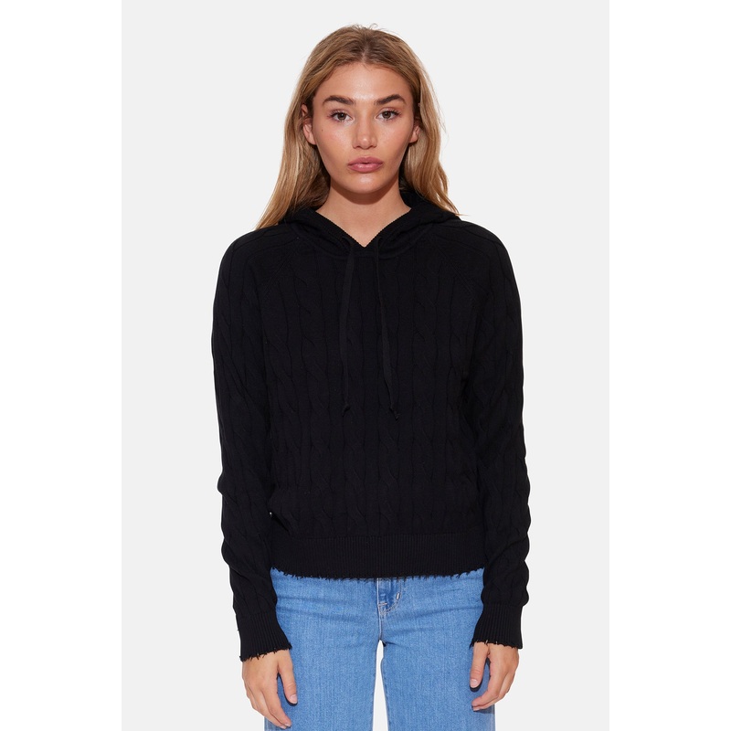 Clay Cable Hoodie Black|XS|S|M|L