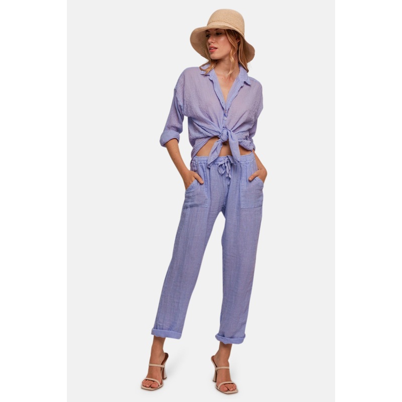 Commando Linen Pants Lavender|S|M|L