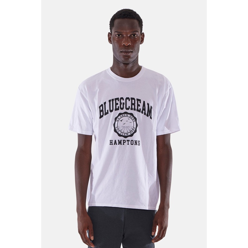 Hamptons We Grew Here Tee White