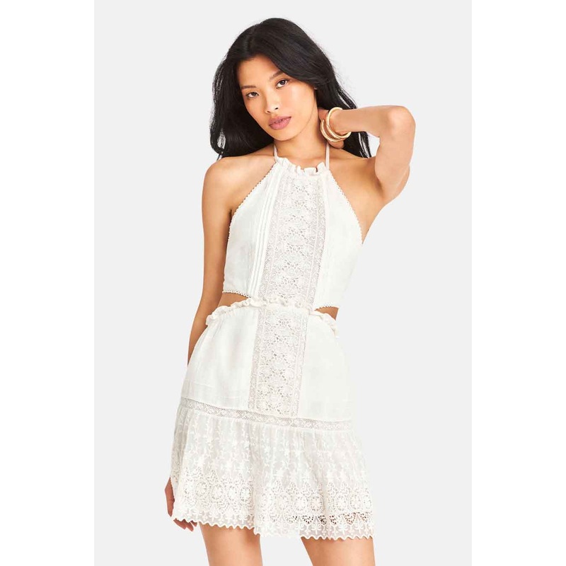 Kesia Dress White|P|XS|S|M