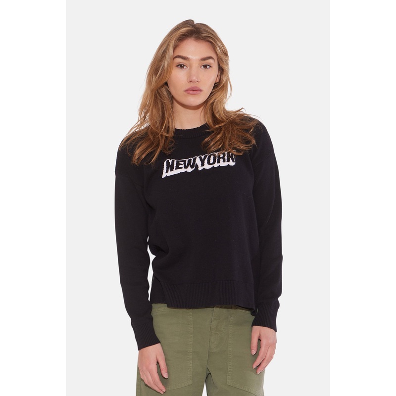 New York Cotton Crewneck Black