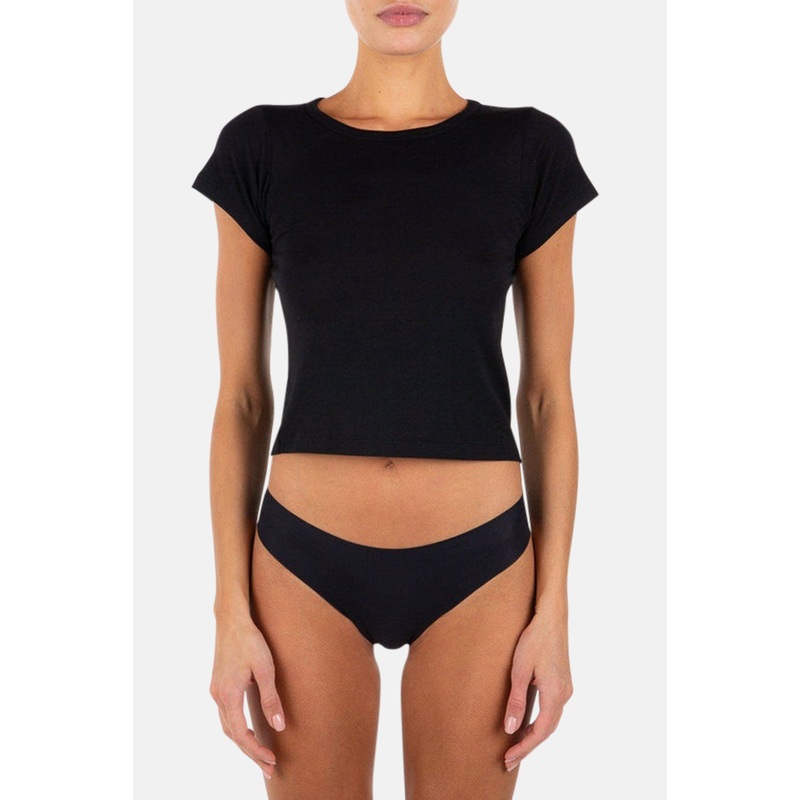 Short Sleeve Baby Tee Black|XS|S|M|L