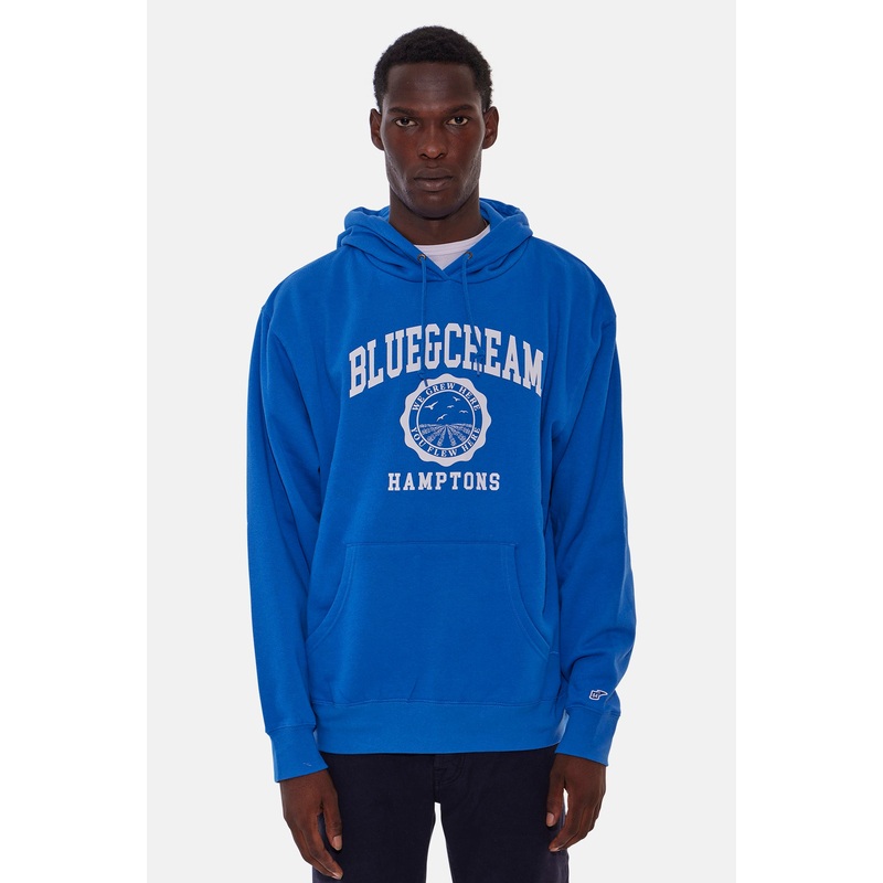 Hamptons We Grew Here Hoodie Blue