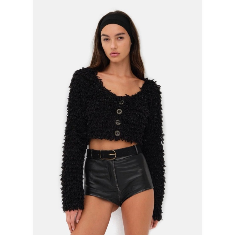 June Cropped Sweater Black|XS|S|M|L