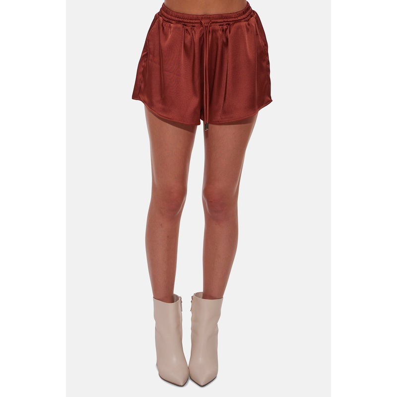 Maggie Satin Short Terracotta|XXS|XS|S|M|L