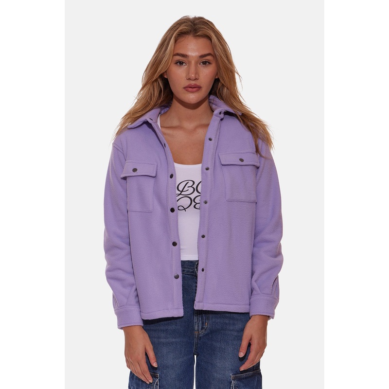 Polar Fleece Overshirt Lavender