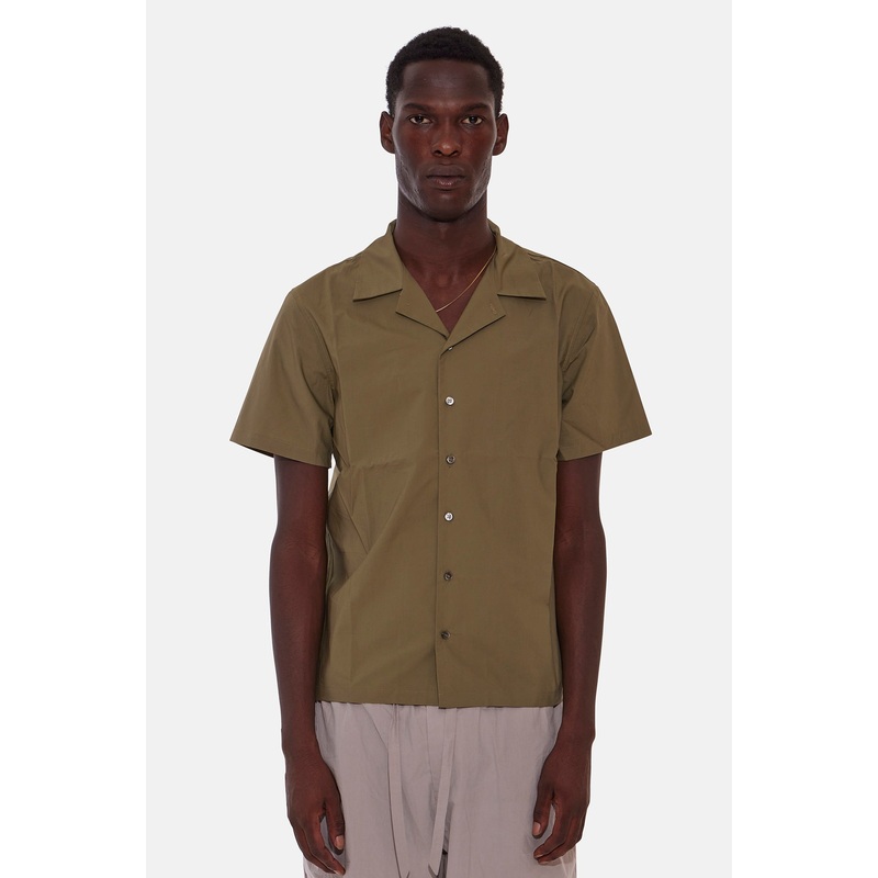 Poplin Camp Shirt Olive|XS|S|M|L|XL|XXL