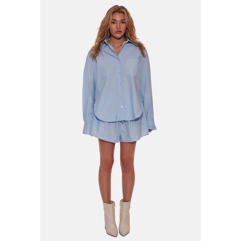 Poppy Buttondown Poplin Shirt Blue