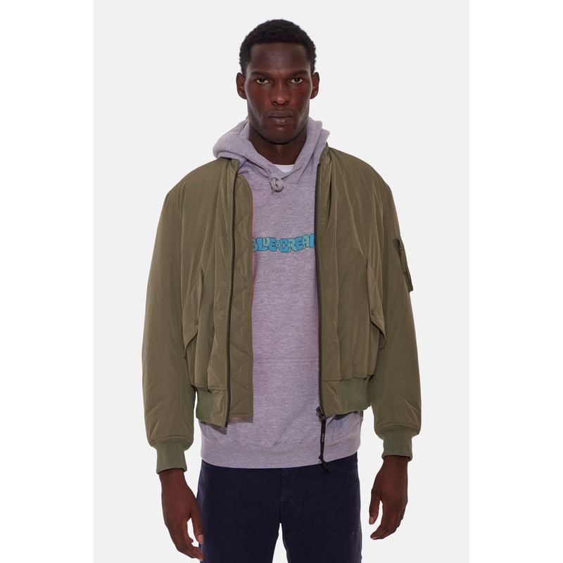 Reversible Bomber Jacket Sage Green