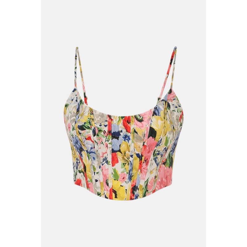 Alight Corset Top Ivory Floral