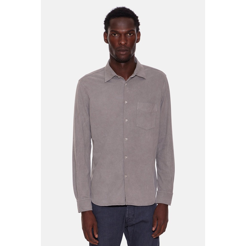 Camicia Suede Pocket Shirt Carbon