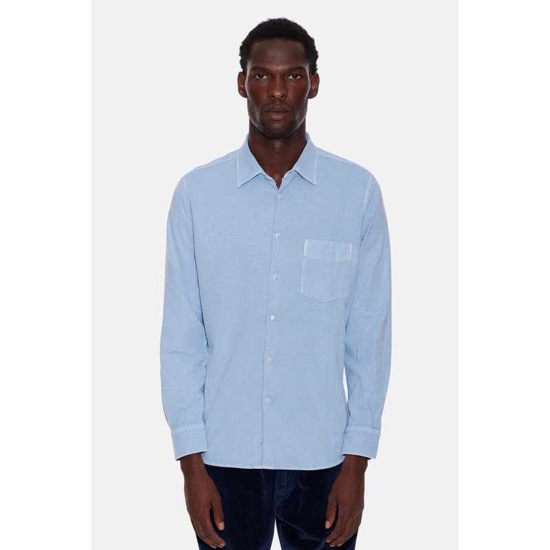 Camicia Suede Pocket Shirt Sky