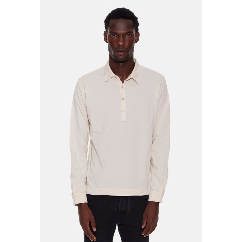 Long Sleeve Polo Vanilla|XS|S|M|L|XL|XXL
