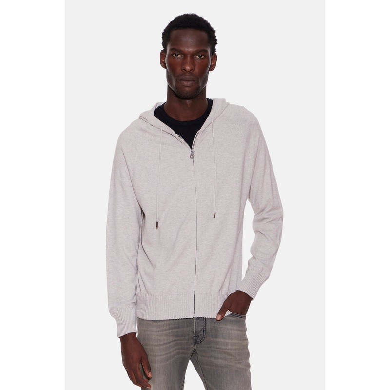 Luke Zip Hoodie Heather Grey|XXS|XS|S|M|L|XL|XXL|XXXL