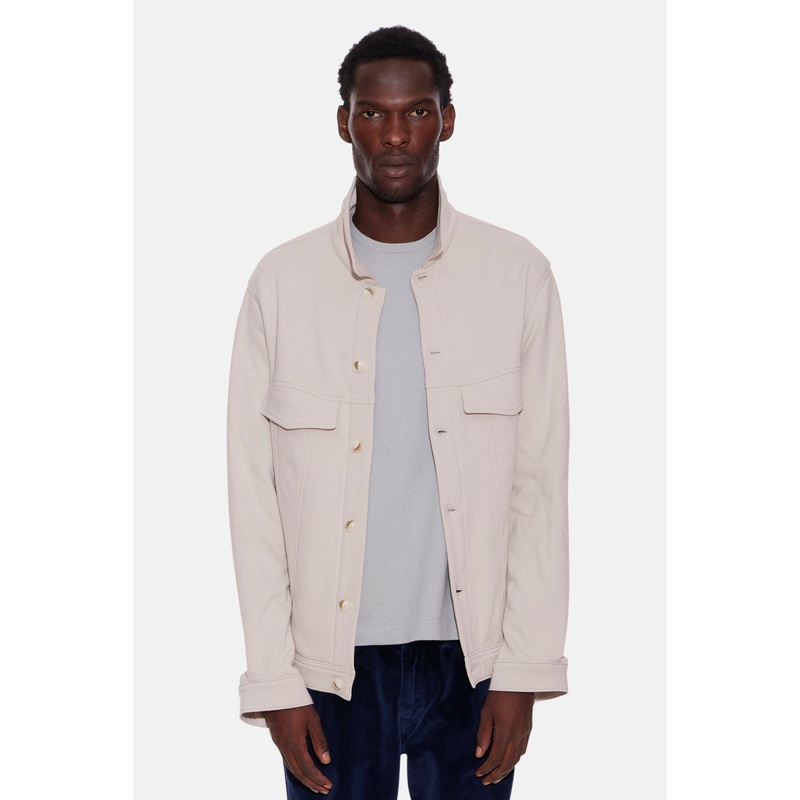 Mad Fleece Trucker Jacket Bone
