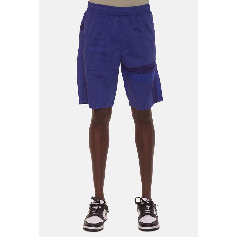Nylon Ripstop Star Inlay Shorts Bright Blue