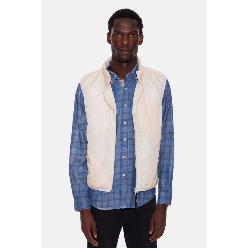 Nylon Zip Gilet Natural|XS|S|M|L|XL|XXL|XXXL