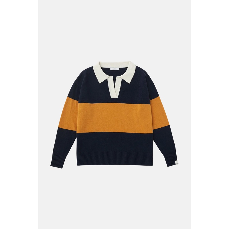 Rugby Knit Polo Navy|XS|S|M