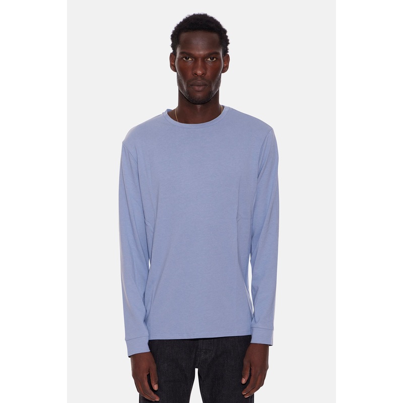 Smooth Long Sleeve Tee Hampton Blue