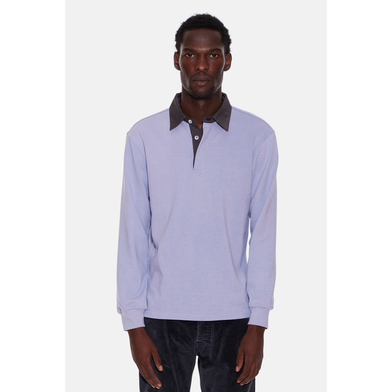 Solid Rugby Blue W/ Charcoal Collar