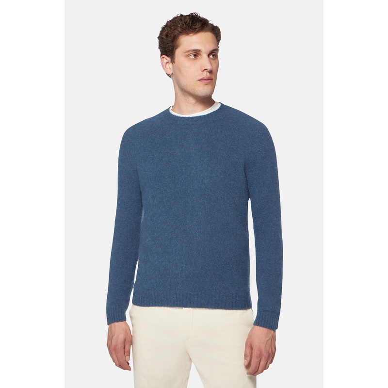 Cashmere Crew Sweater Blue|XS|S|M|L|XL|XXL