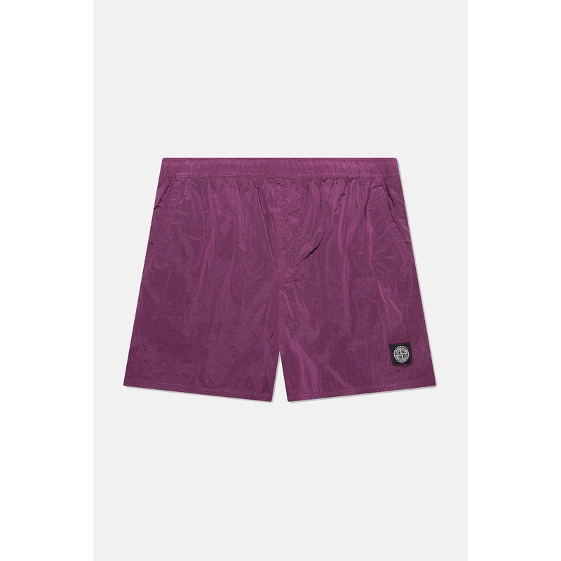 ECONYL Nylon Metal Swim Trunks Purple