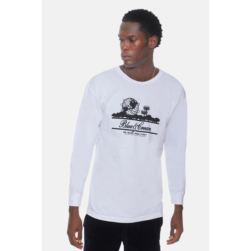 Globe Long Sleeve White / Black