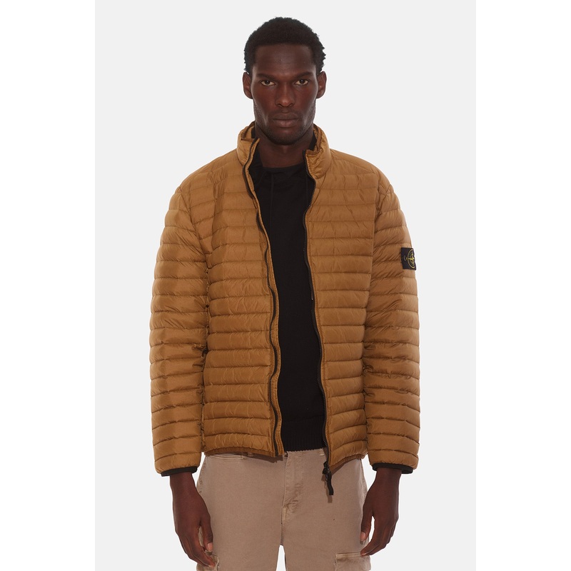 Loom Woven Packable Down Jacket Dark Beige