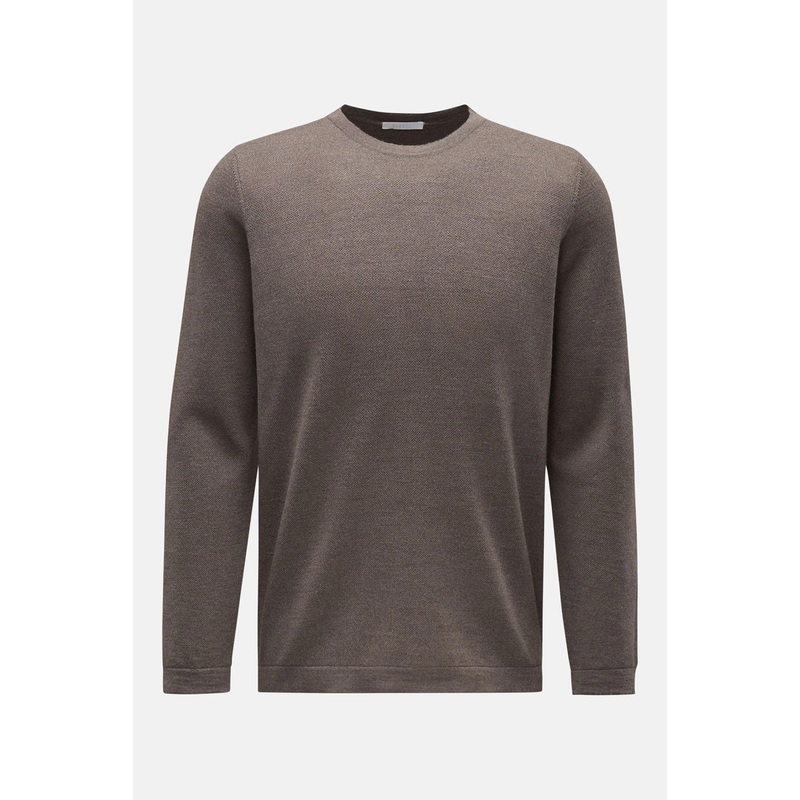 Merino Oyster Crewneck Taupe|S|M|L|XL