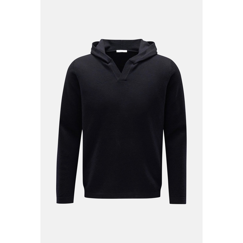 Merino Oyster Hoodie Navy|S|M|L|XL