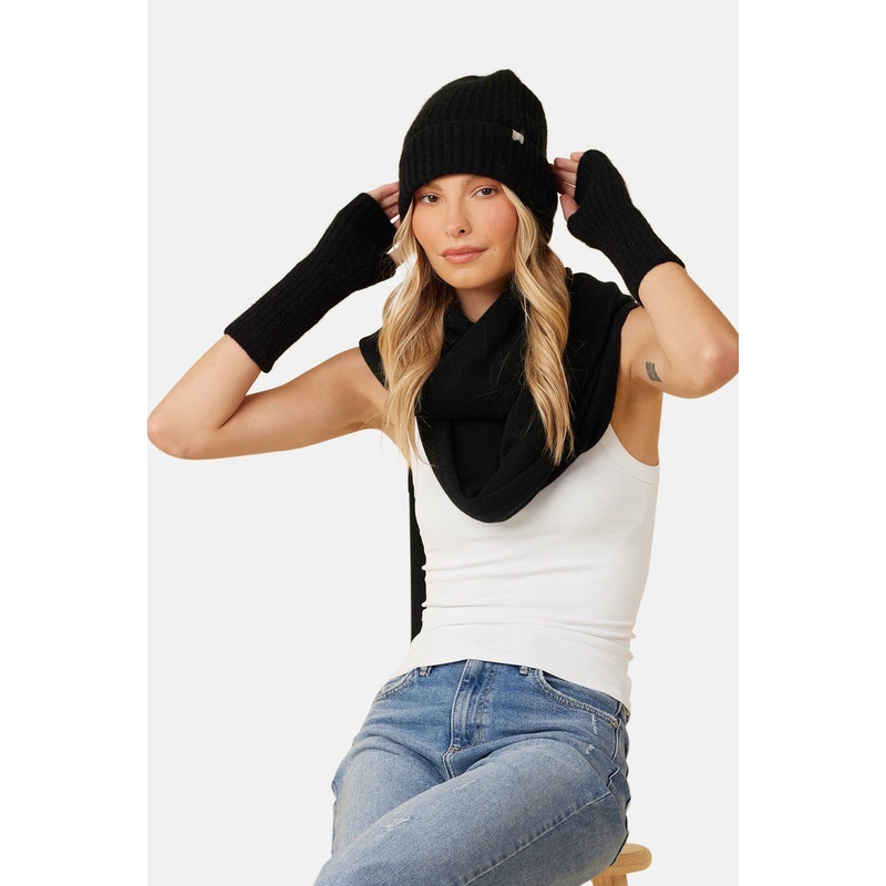 Pacific Cashmere Beanie Black|OS