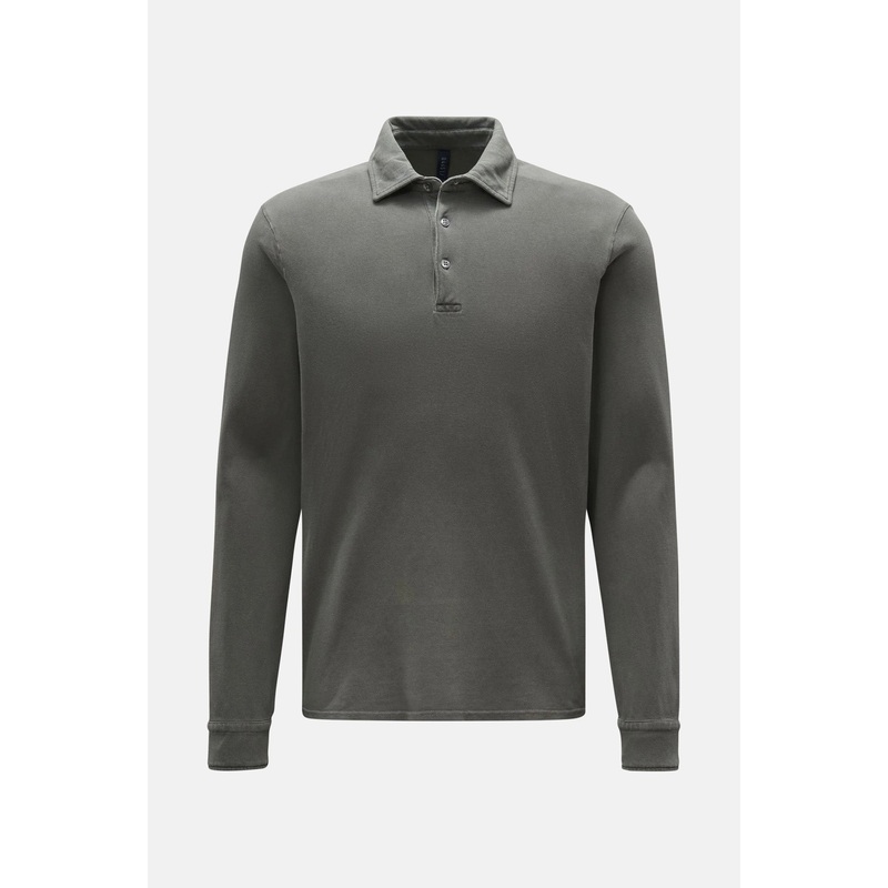 Pique Long Sleeve Polo Olive|S|M|L|XL