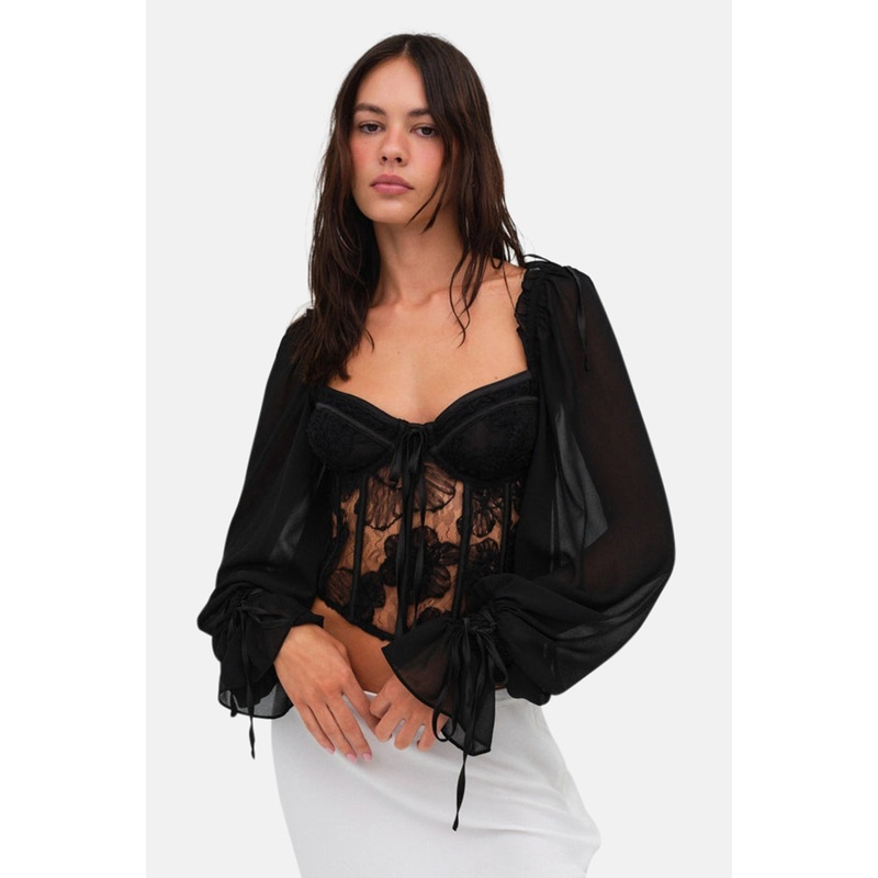 Sade Top Black|XXS|XS|S|M