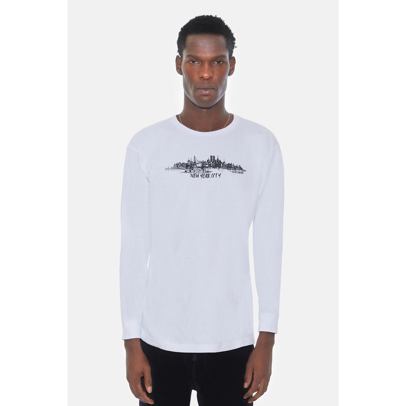Skyline Long Sleeve White / Black