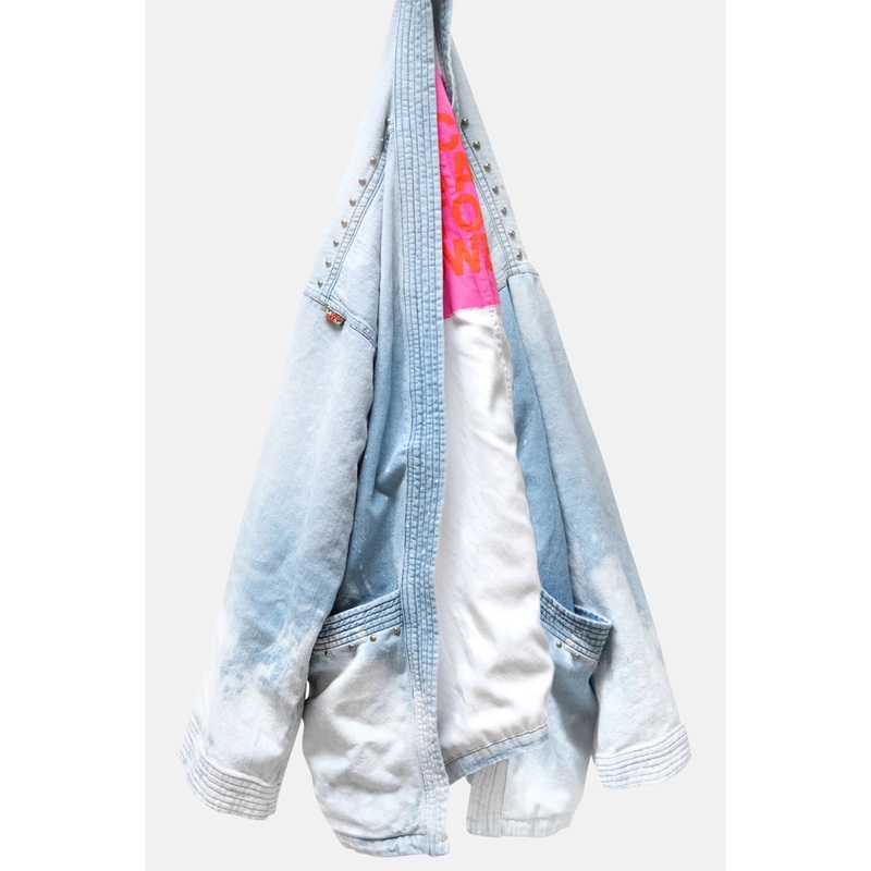 Airjump Cloud Bleachout Japanese Indigo Cardigan-Superfadeout Cloud