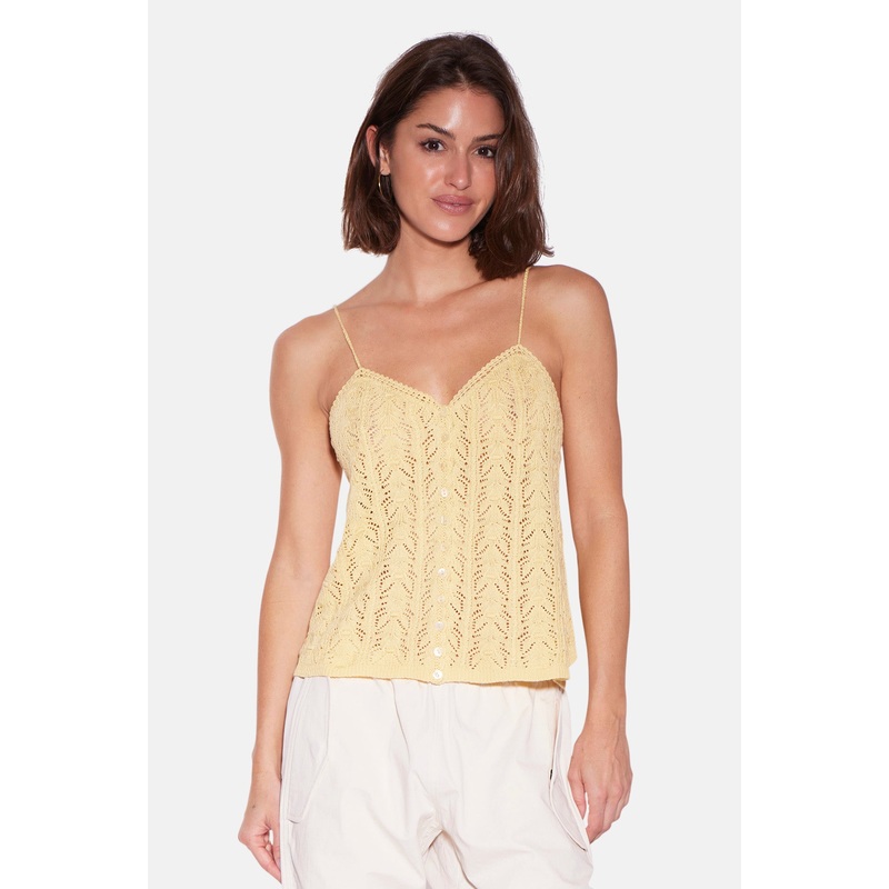 Aliza Crochet Cami Yellow|XXS|XS|S