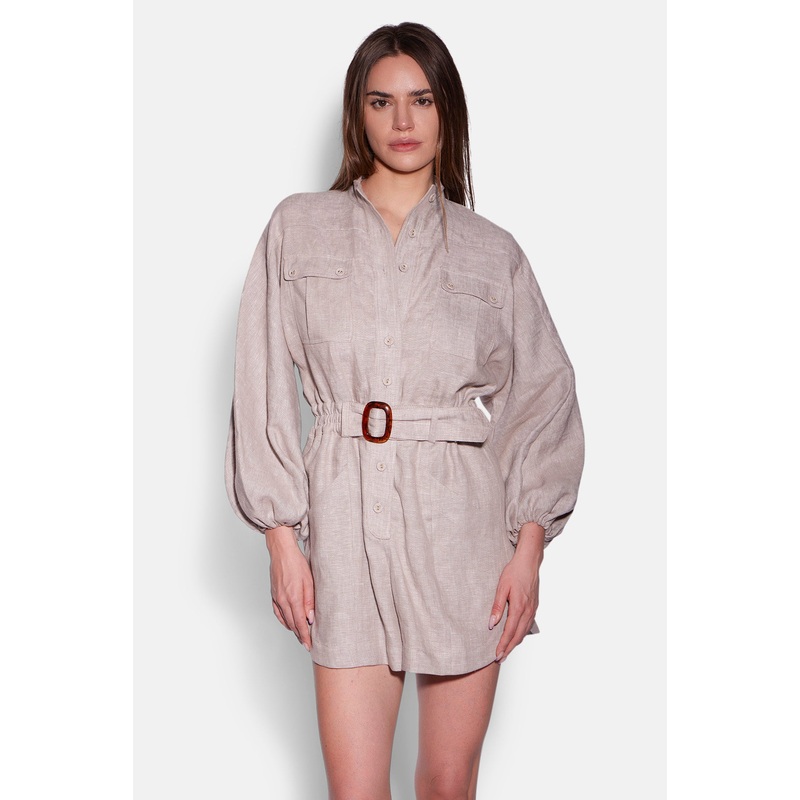 Amelia Playsuit Natural|XXS|XS|S|M