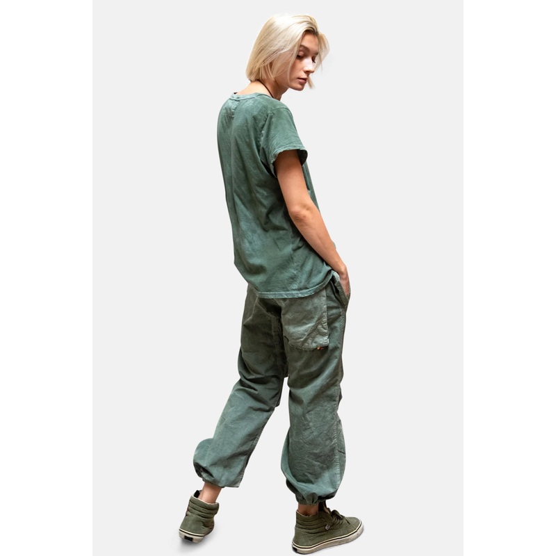Canyonkid Out Of Sight Poplin Air Flapsnap Jump Pant Green Dt Powder